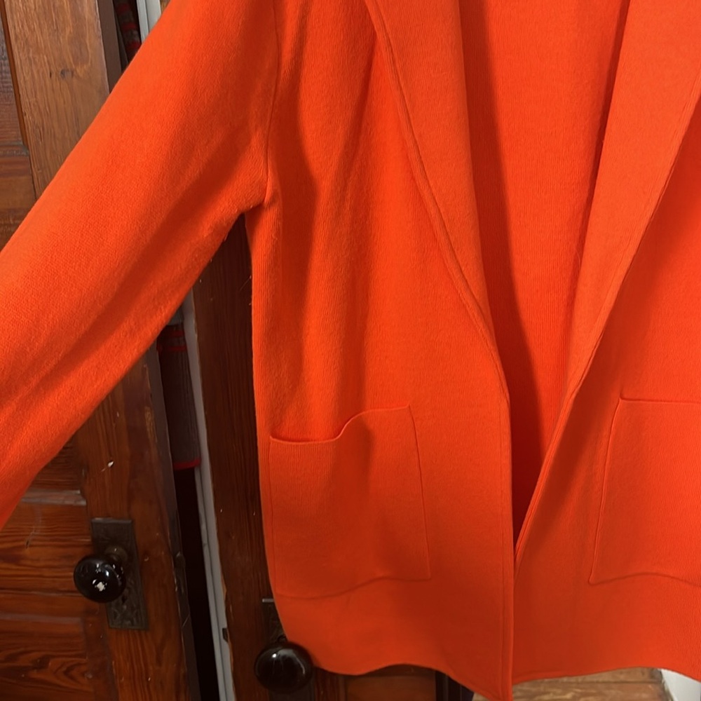 J.Crew 365 Womens Orange Open Front Cardigan Sweater Size Small - Picture 3 of 6